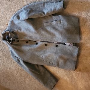 Nordstrom Hudson Bib Wool Car Coat XL Mens Grey